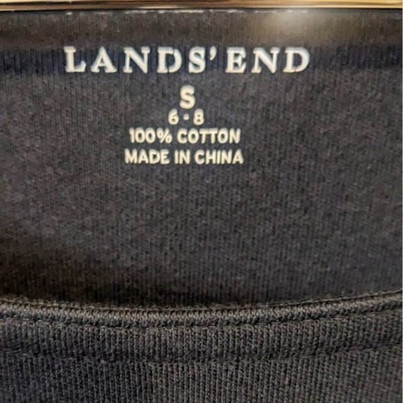 Lands's End Long Sleeve Dress Baumwolle Cotton - Picture 3 of 8